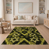 Bold Yellow Star Southwestern Area Rug