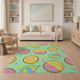 Playful Donut Churro Sprinkle Area Rug