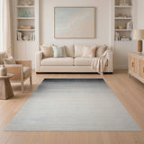 Gradient Black to White Stripe Area Rug