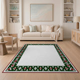 Green Heritage Tribal Border Area Rug