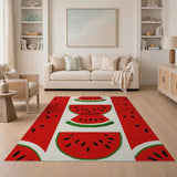 Stacked Watermelon Slices Area Rug