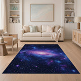 Multi-color and Patterns Cosmic Spiral Galaxy Area Rug