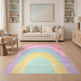 Pastel Rainbow Arch Area Rug