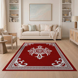 Crimson Medallion Persian Area Rug