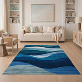 Blue Wave Coastal No. 3 Area Rug
