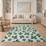 Holly Berry Scatter Pattern Area Rug
