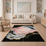 Pink Geode Abstract Area Rug