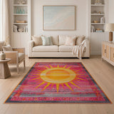 Vibrant Sunburst Heritage Area Rug
