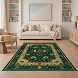 Emerald Green Emerald Green Persian Floral Area Rug