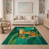 Playful Jungle Tiger Area Rug