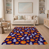 Halloween Pumpkins Ghosts Cartoon Area Rug