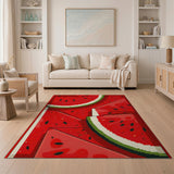 Vibrant Watermelon Slices Fruit Rug