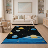 Kids Cosmic Planets Area Rug