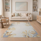 Abstract Organic Floral Area Rug