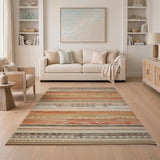 Heritage Tribal Stripe Woven Area Rug