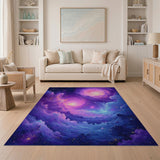 Multi-color and Patterns Cosmic Nebula Vortex Area Rug