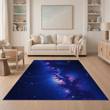 Cosmic Nebula Fractal Abstract Area Rug