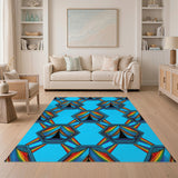 Rainbow Tent Hexagon Area Rug