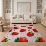 Juicy Strawberry Pattern Area Rug