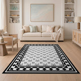 Stylized Cat Faces Persian Area Rug