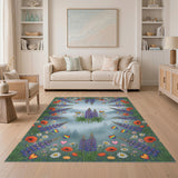 Rainbow Meadow Floral Area Rug