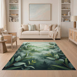 Eucalyptus Framed Misty Forest Area Rug