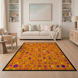 Kids Cartoon Multi-color and Patterns Vibrant Alphabet Kids Area Rug