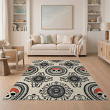 Ornate Baroque Skull Medallion Rug