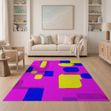 Vibrant Geometric Modern Vibrant Geometric Abstract Area Rug