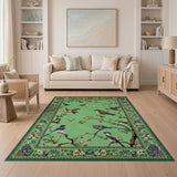 Birds and Cherry Blossoms Persian Area Rug