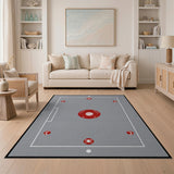 Red Baseball Field Play Rug