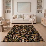 Enchanted Mushroom Wreath Area Rug