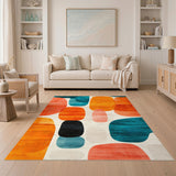 Vibrant Abstract Multicolor Area Rug