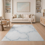 Whimsical Cloud Outline Area Rug