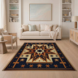 Navajo Starburst Southwestern Area Rug