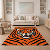 Fierce Tiger Orange Area Rug