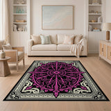 Pink Ornate Pink Mandala Area Rug