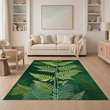 Emerald Fern Lush Area Rug