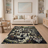 Vineyard Harvest Rustic Village Area Rug