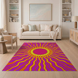 Psychedelic Sunburst Area Rug