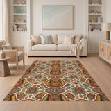 Multi-Color Geometric Backpack Area Rug