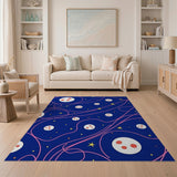 Starry Bubble Cosmic Kids Area Rug