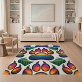 Rainbow Bear Paw Mountain Area Rug