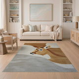 Abstract Impala Head Area Rug