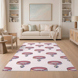 Pink Cat Collar Kids Area Rug