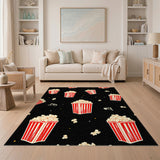 Popcorn Buckets Red Kids Area Rug