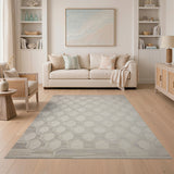 Geometric Modern Grey Modern Grey Hexagon Geometric Area Rug