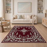 Red Ornate Red Persian Area Rug