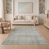 Blue Distressed Vintage Area Rug