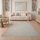Beige Textured Heritage Tribal Area Rug